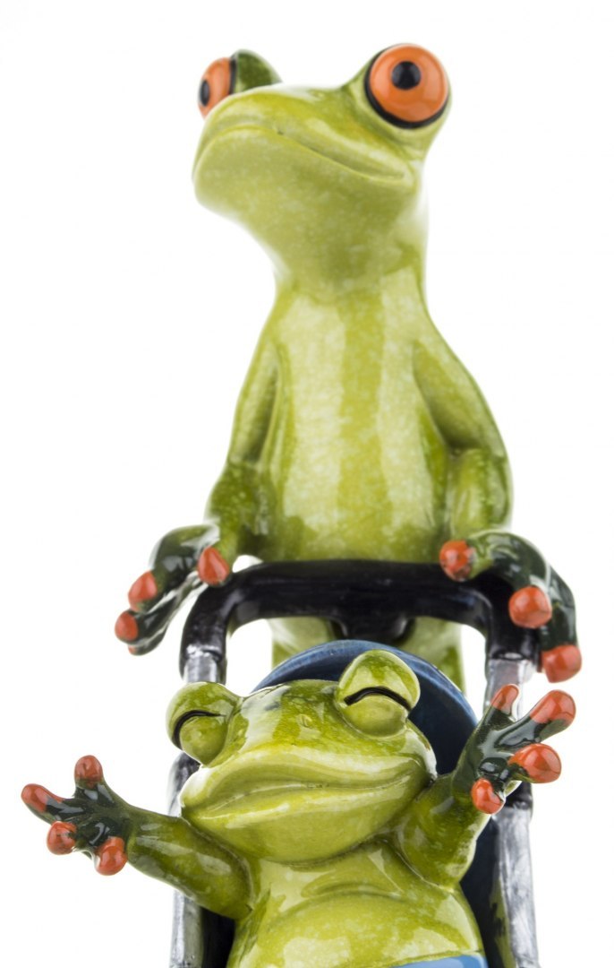 Figurka mama żaba z dzieckiem